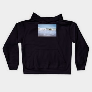 Ocean Waves on the Beach Kids Hoodie